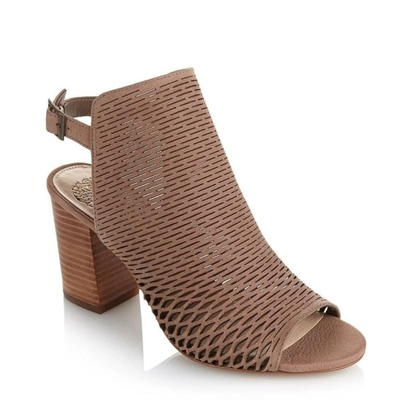 Vince Camuto Brown Heeled Shoes Elegant Design - Picture 1 of 3